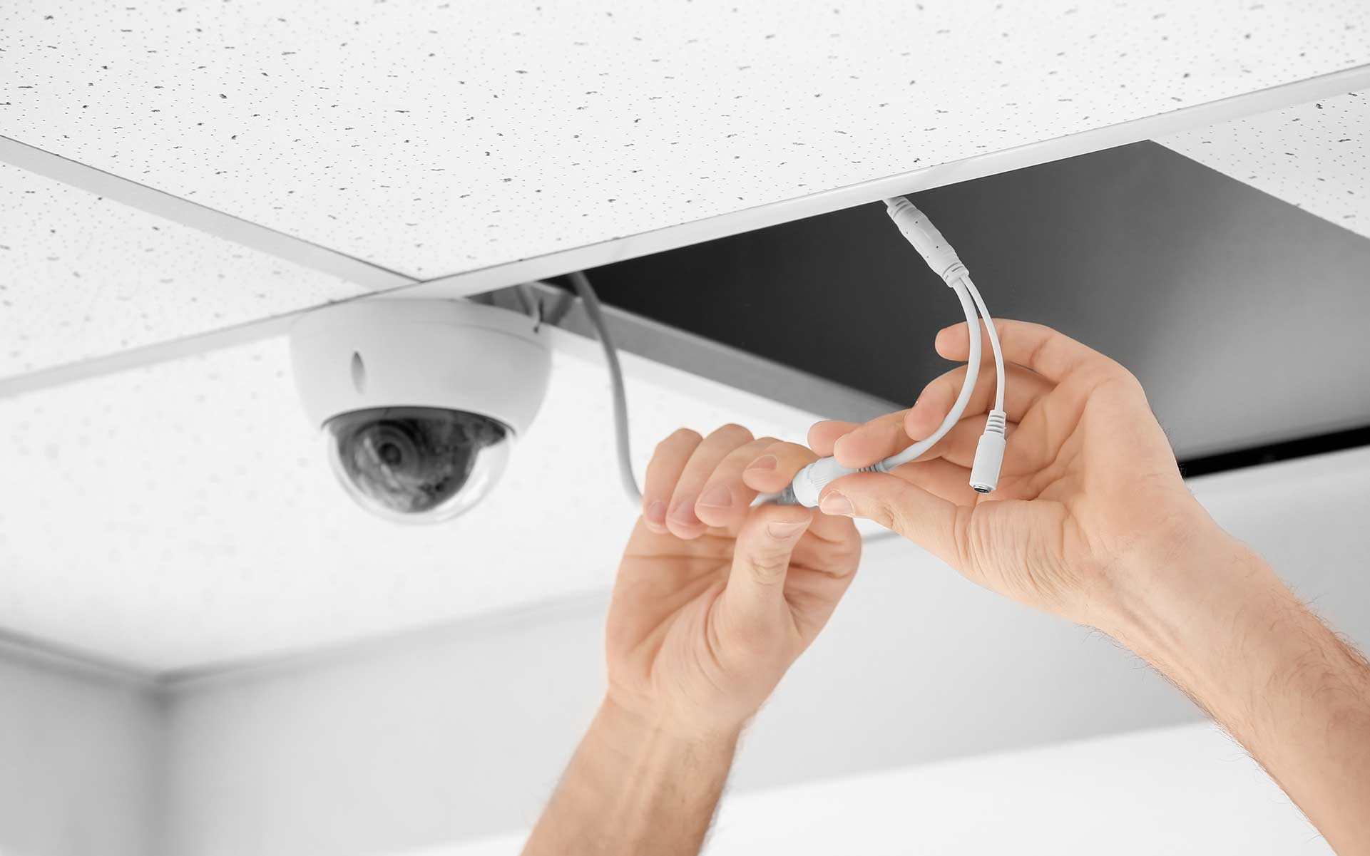 A2B Electrical's electricians can wire up CCTV cameras for properties in Elmbridge and the local area. 